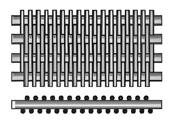 Reverse Dutch weaving pattern