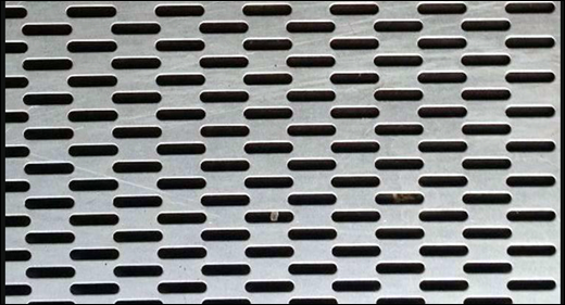 Stainless Steel Perforated Metal Mesh with Slotted Holes