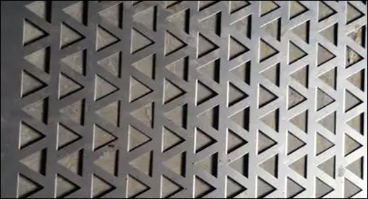 Stainless Steel Triangular Hole Perforated Sheet